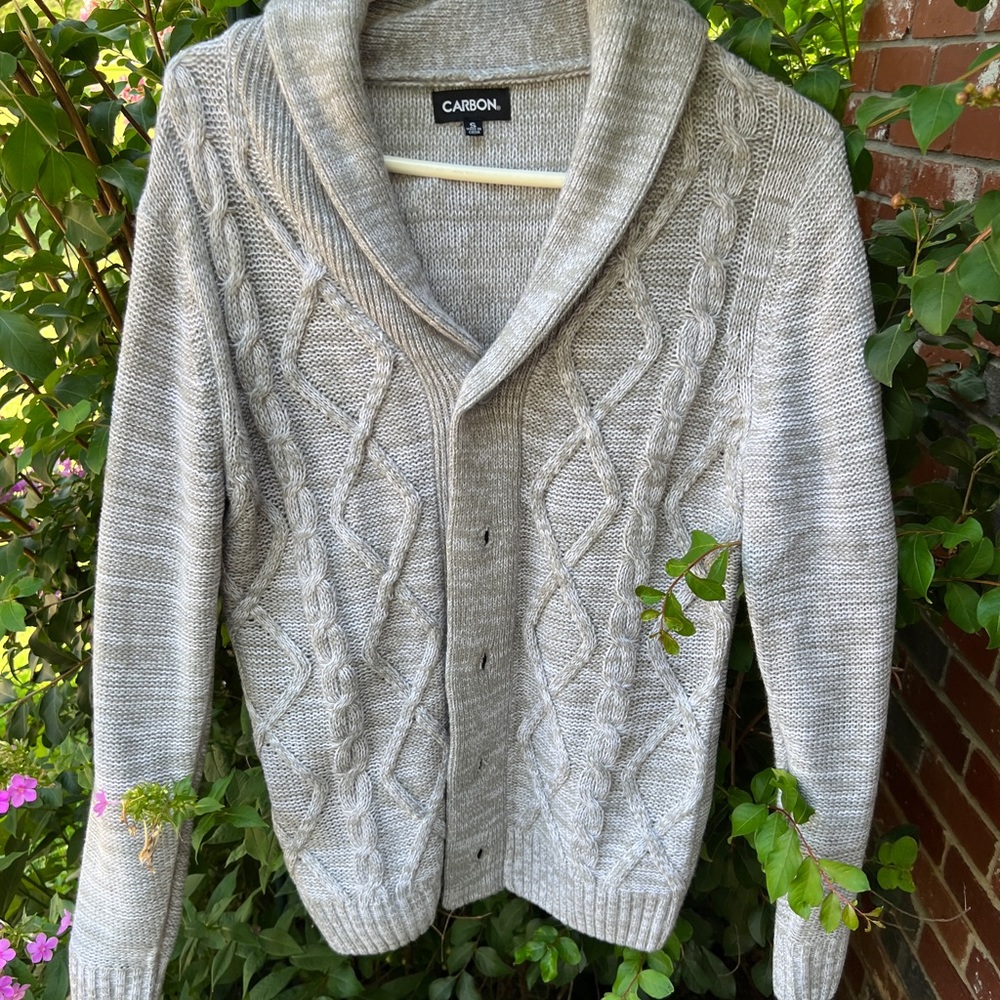 Men’s cardigan (or women’s if you like oversized)